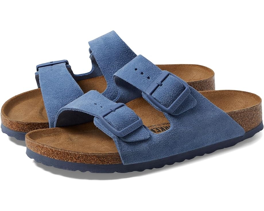 

Сандалии Birkenstock Arizona Soft Footbed - Suede, цвет Elemental Blue