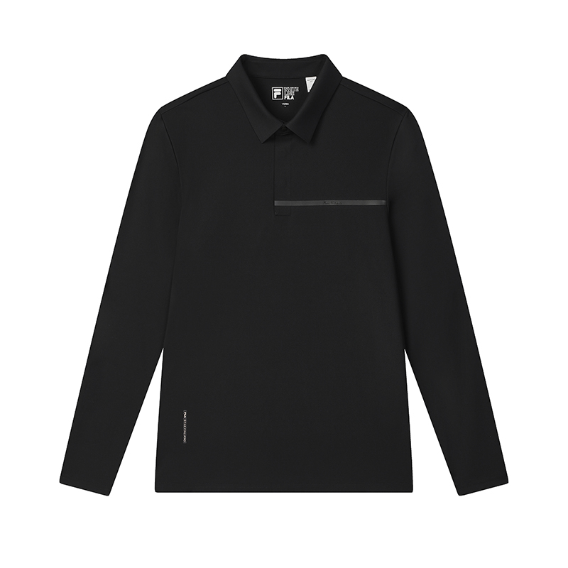 

FILA Поло мужское угольно-черное Jet Black