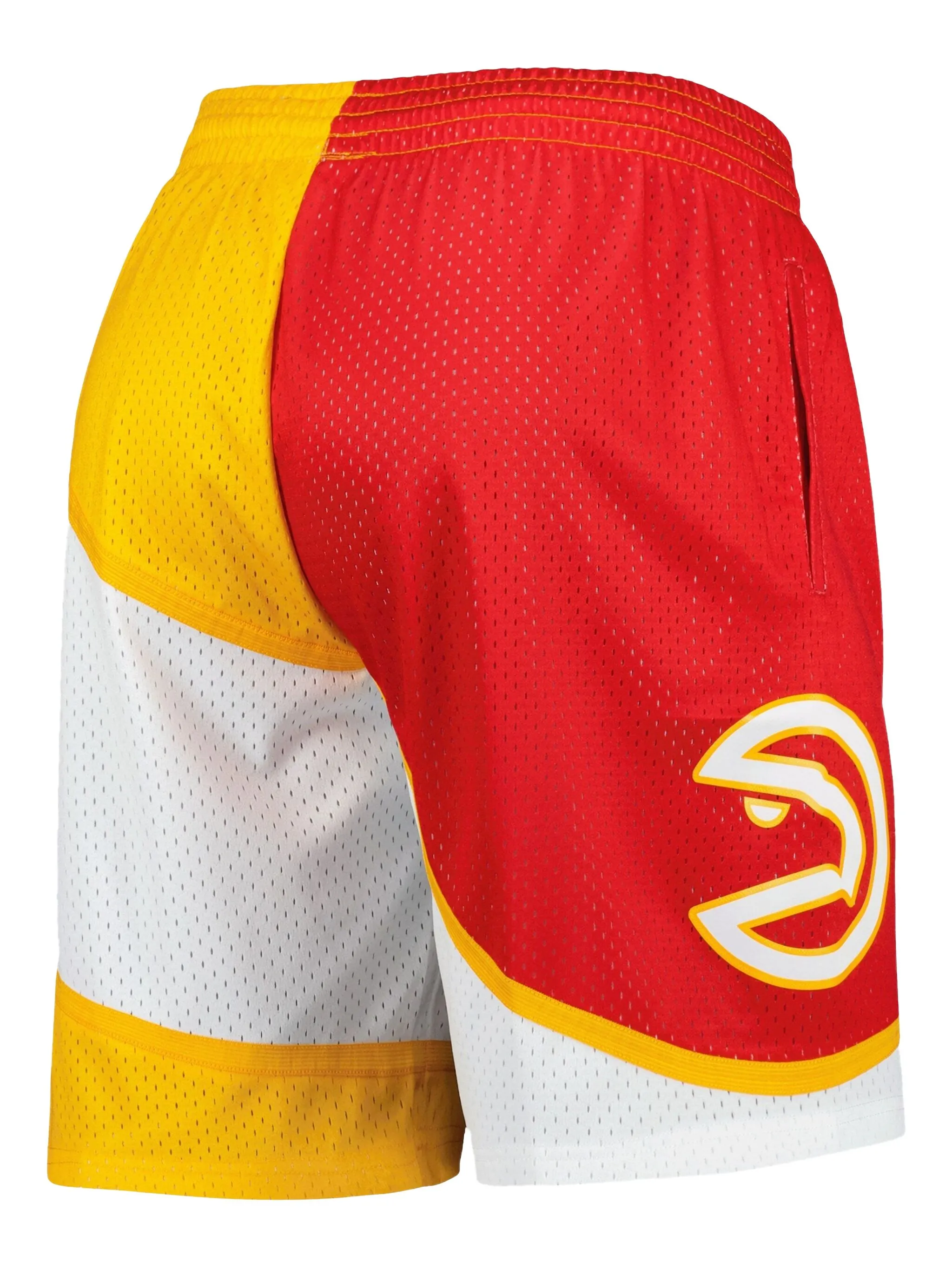 

Шорты Atlanta Hawks 1986 Split Swingman из коллаборации с NBA Mitchell & Ness, красный