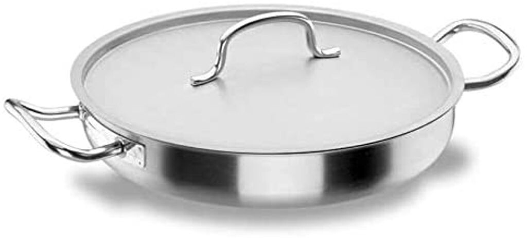 

Сковорода Lacor CHEF Classic 50645, максимальный диаметр 45 см, нержавеющая сталь, подходит для индукционных плит, включая крышку