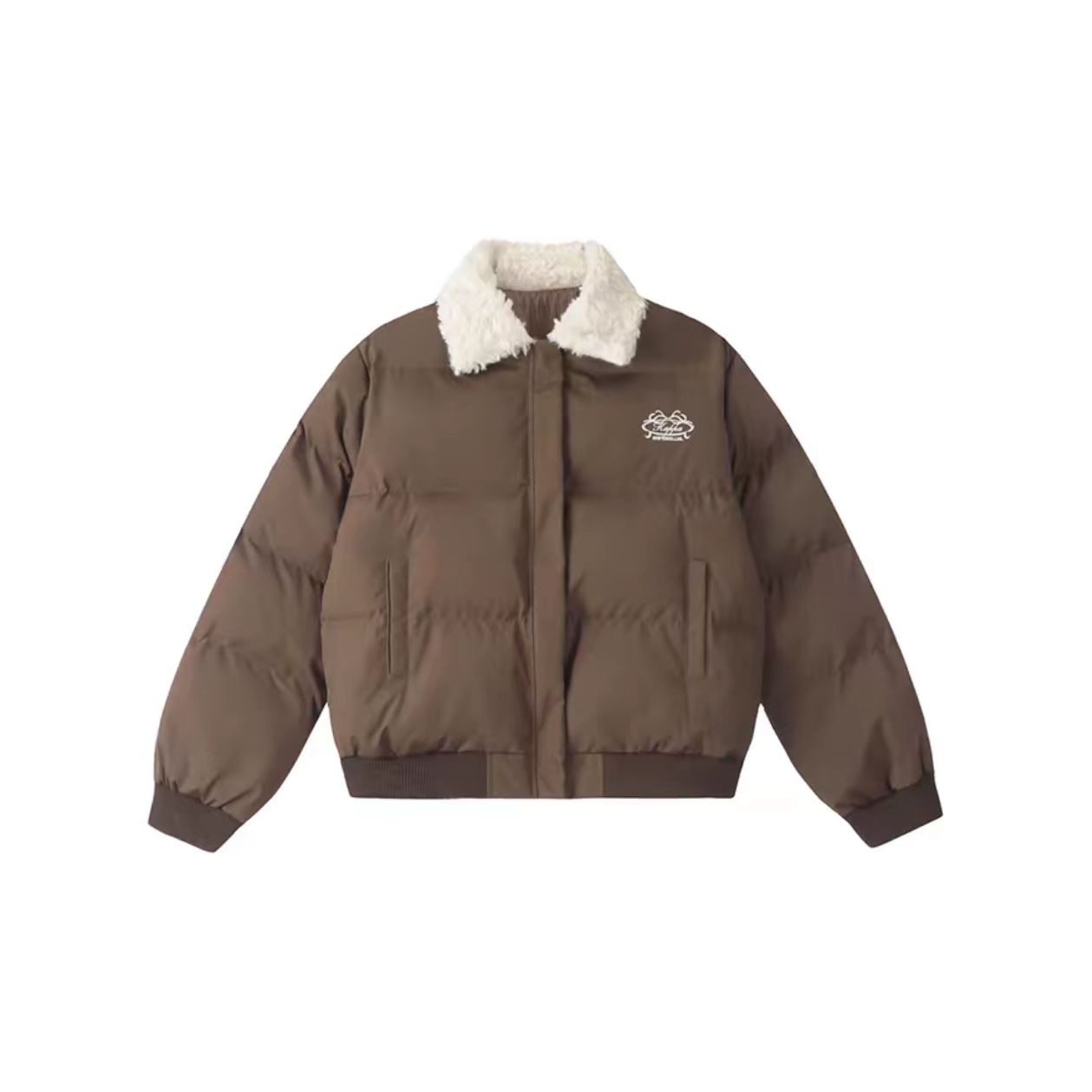 

Пуховик Unisex Lapel Thickened VanCamel, coffee