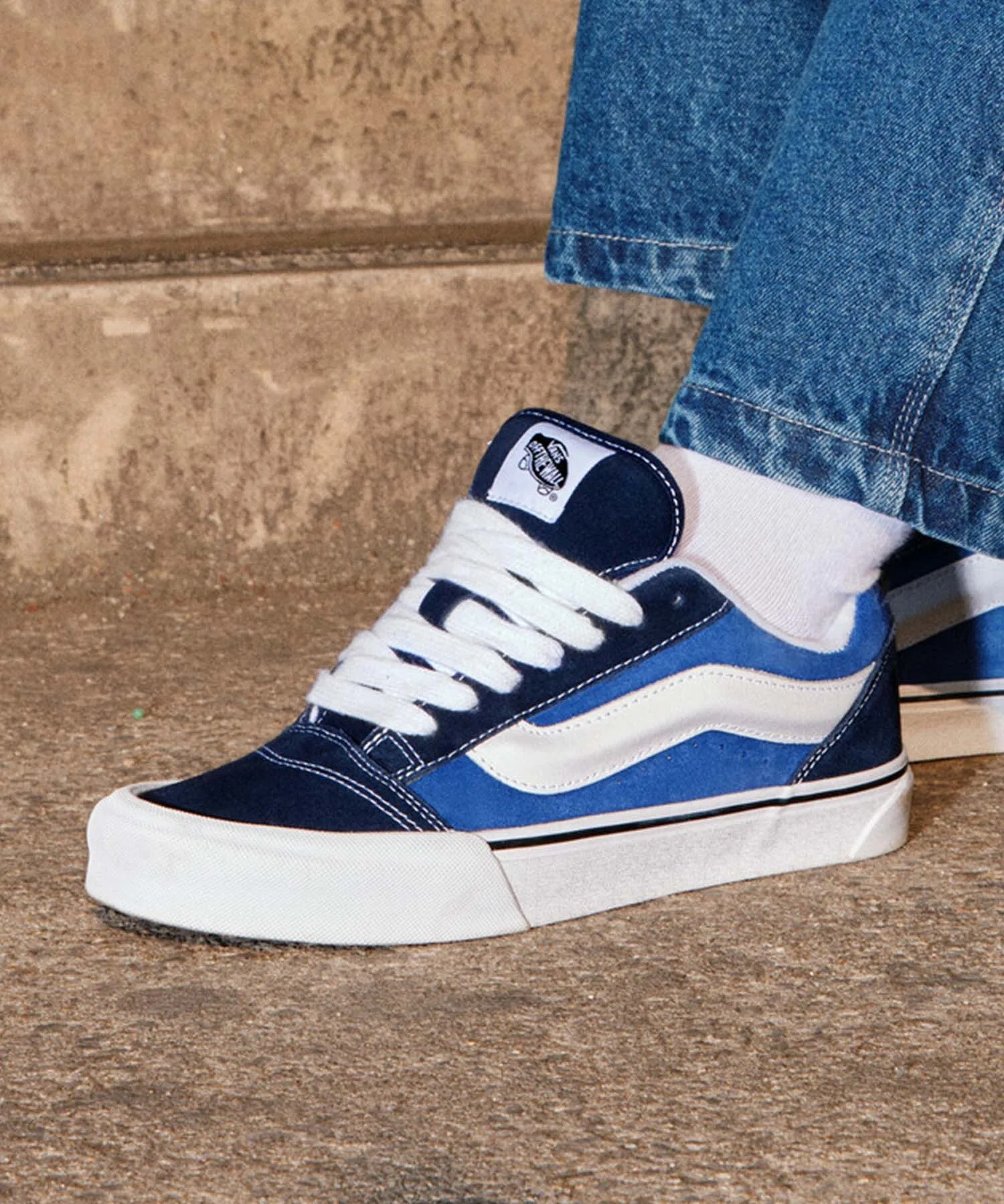 Кроссовки из натуральной кожи VANS New School Navy
