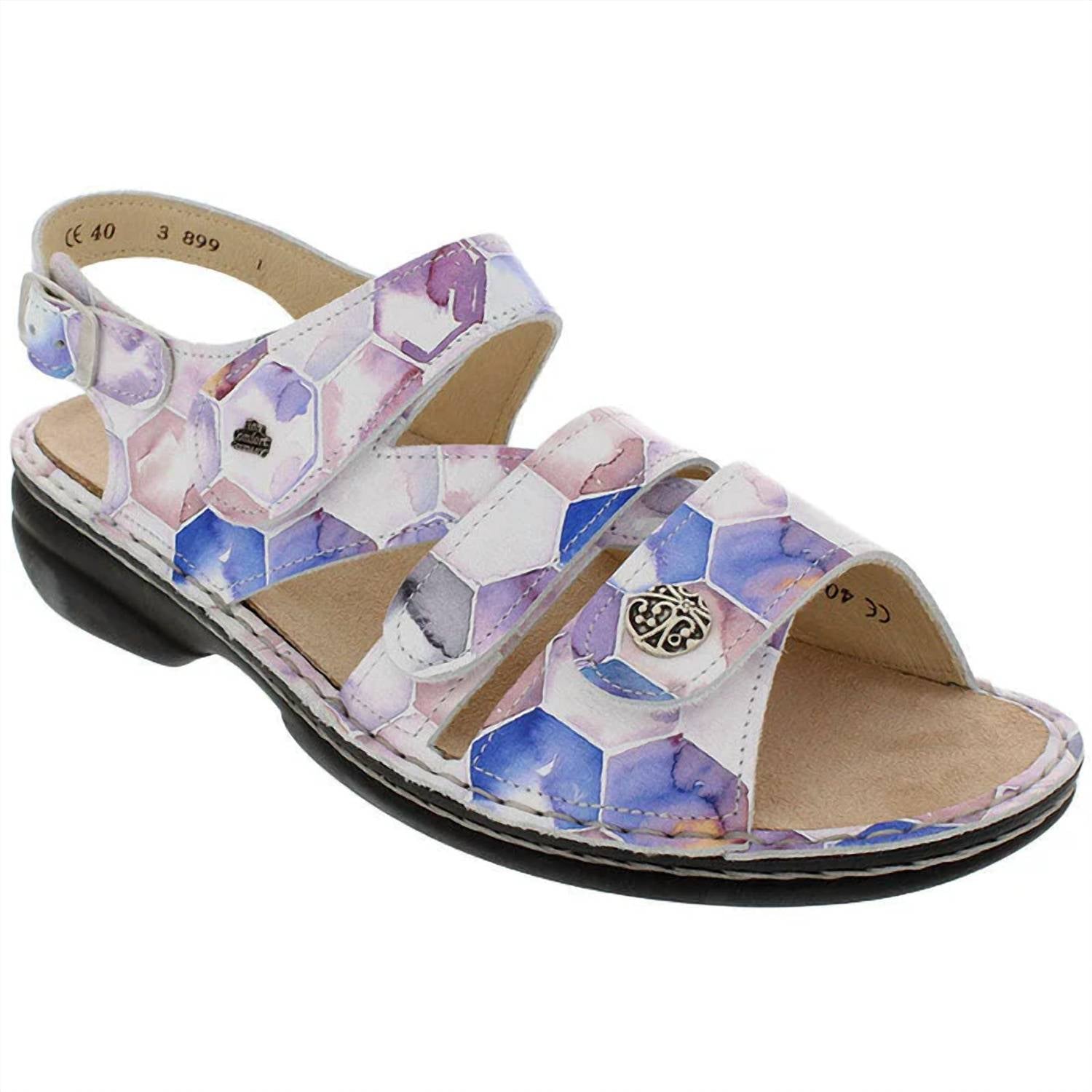 Женские сандалии Gomera - средний размер, цвет Berry Panal Finn Comfort, Berry Panal