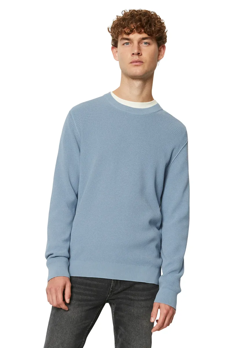 

Marc O'Polo ДЖИНСОВЫЙ свитер с круглым вырезом "тонкой структуры" Marc O'Polo Denim, синий
