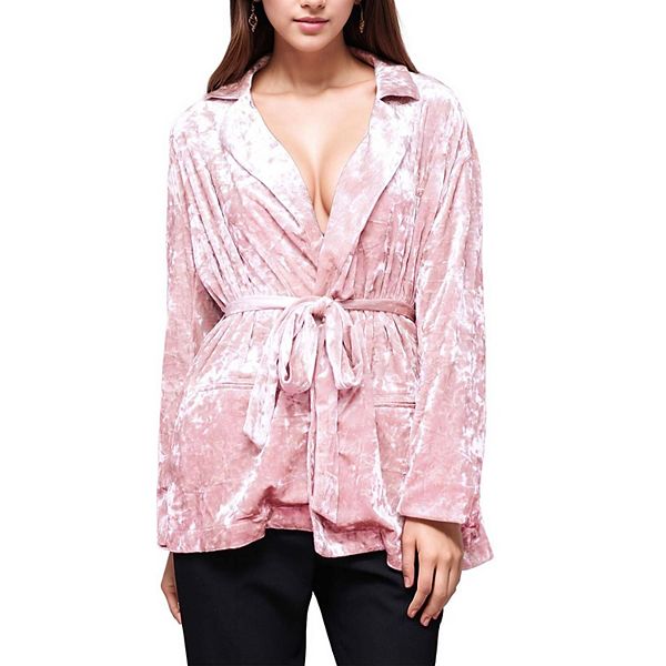 

Вельветовая куртка со сборками в цвете pink dust Ro & De