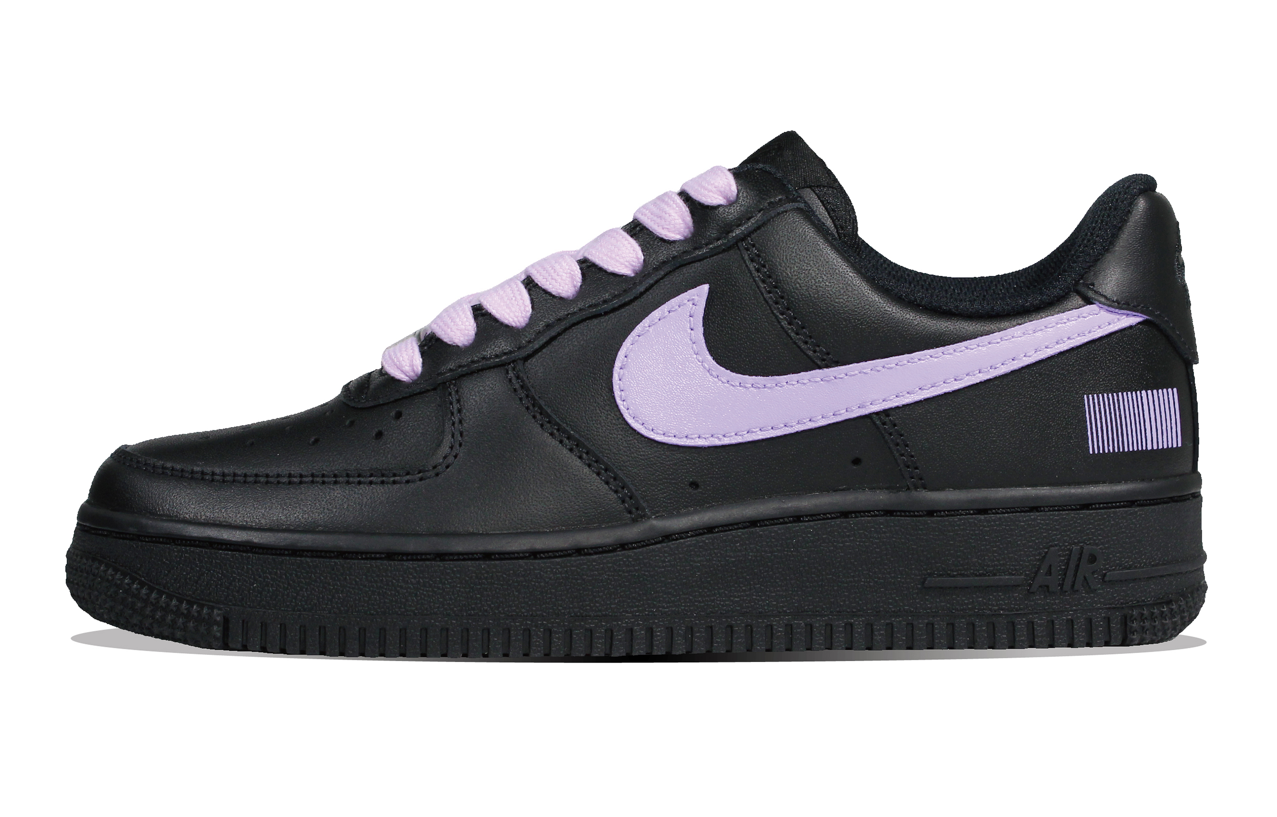 

Кроссовки Nike Air Force 1 Skateboarding Shoes Women's Low-top Black/purple, фиолетовый