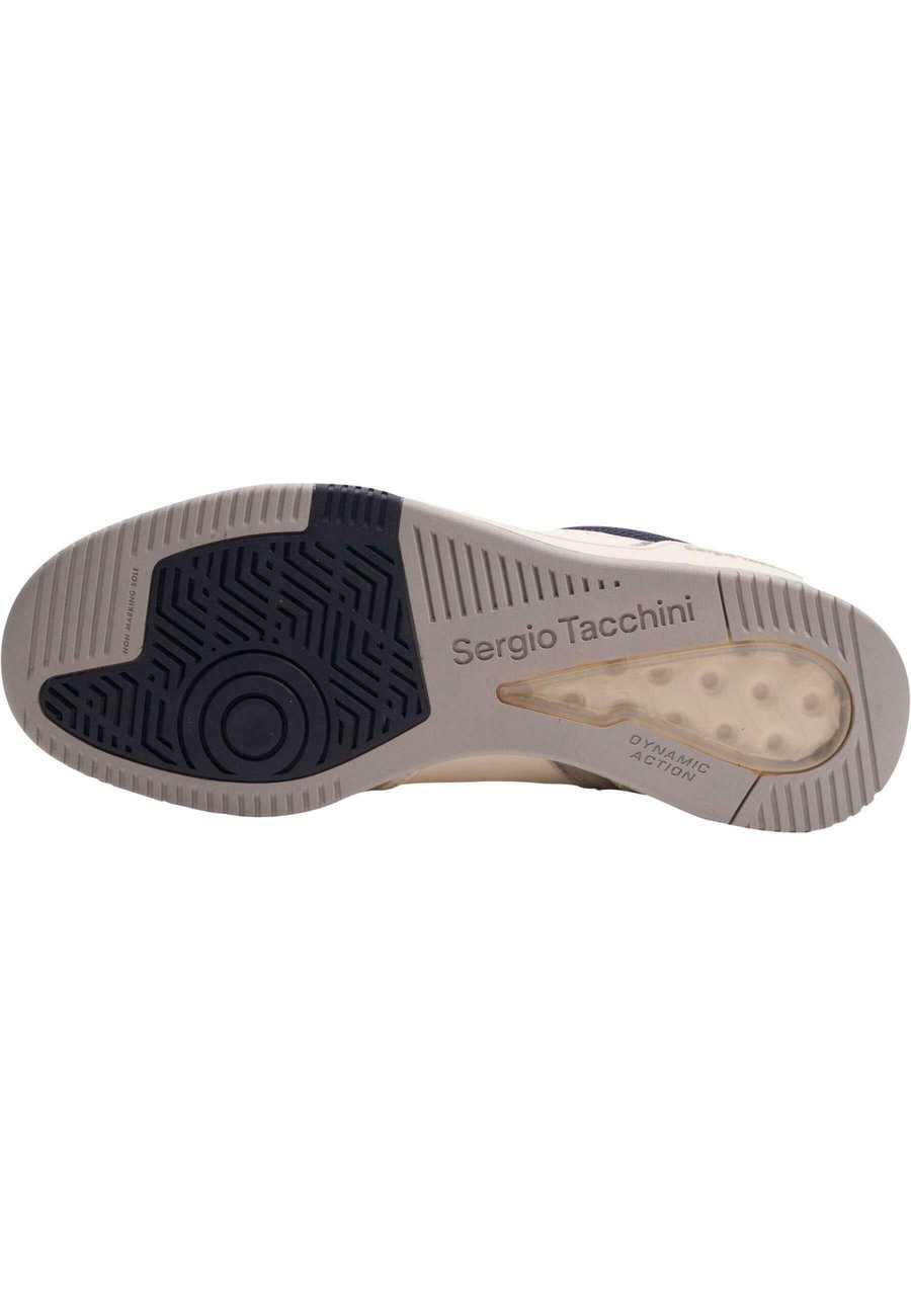 Кроссовки Sergio Tacchini Trainers, White Tofu Maritime Blue/Beige — фото 4