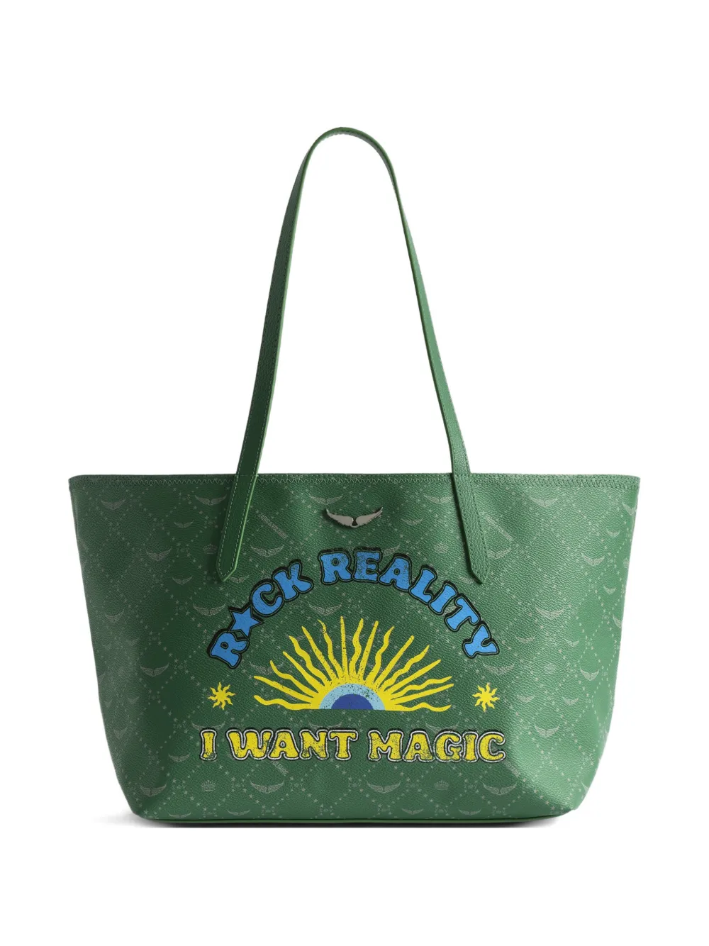 

Сумка-тоут с монограммой Zadig&Voltaire, зеленый