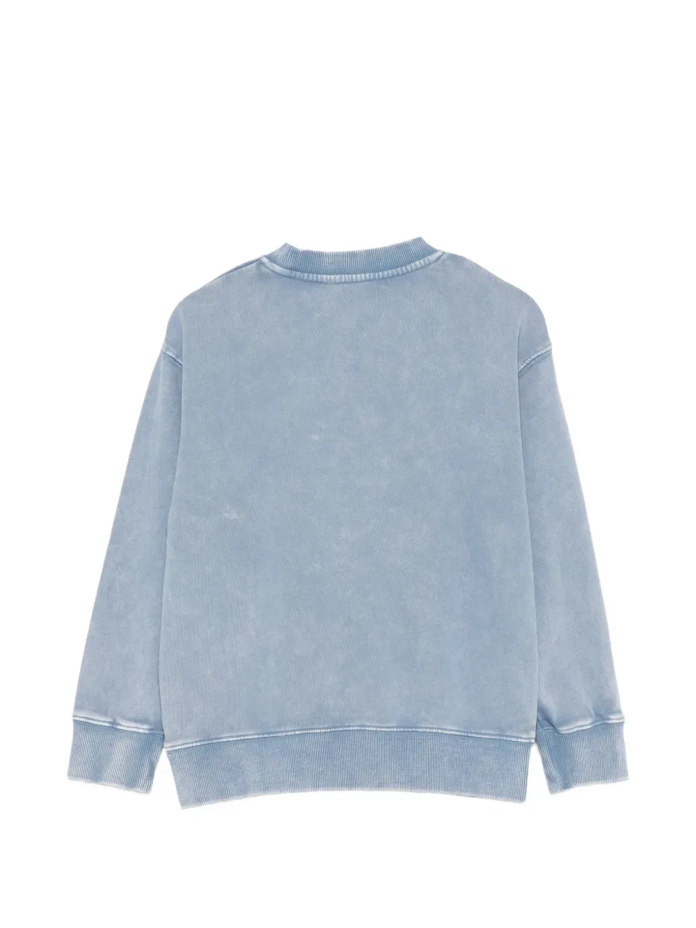 Толстовка с вышитым логотипом, обработанная кислотой Stella Mccartney Kids, синий — фото 2