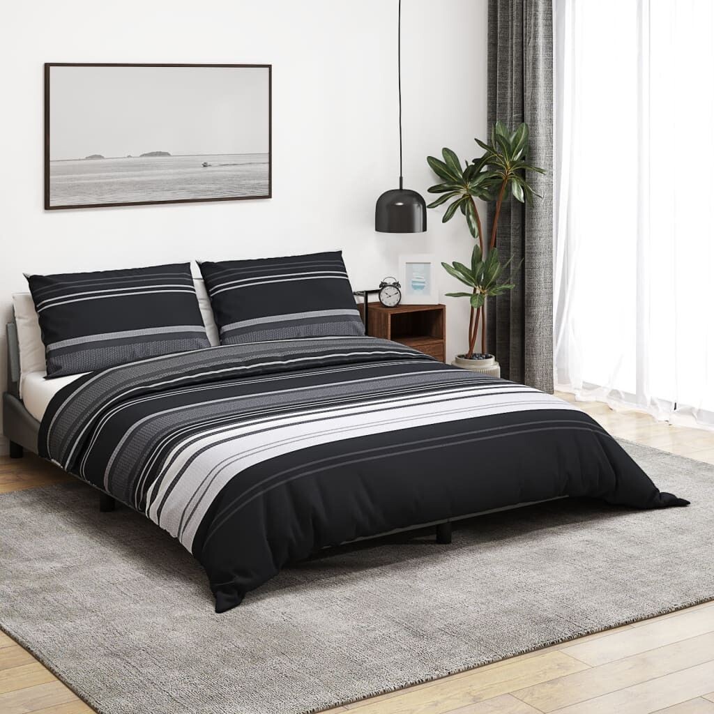 

Комплект постельного белья черно-белый 200х200 см хлопок DKD HOME DECOR