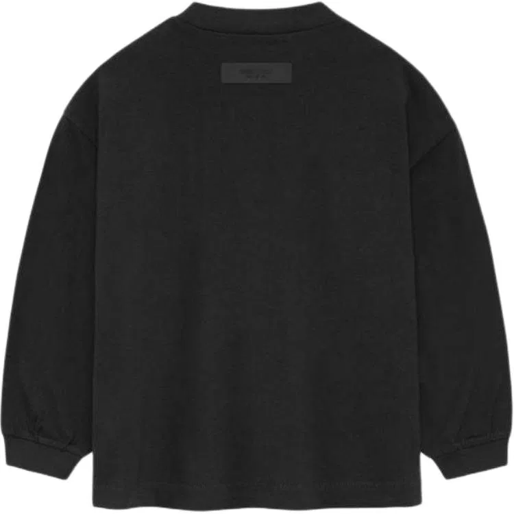 Футболка с длинным рукавом Fear Of God Essentials Kids Dark Wood Black/Black — фото 2