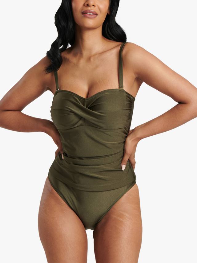 

Купальник с бандо и поддержкой живота South Beach, Olive