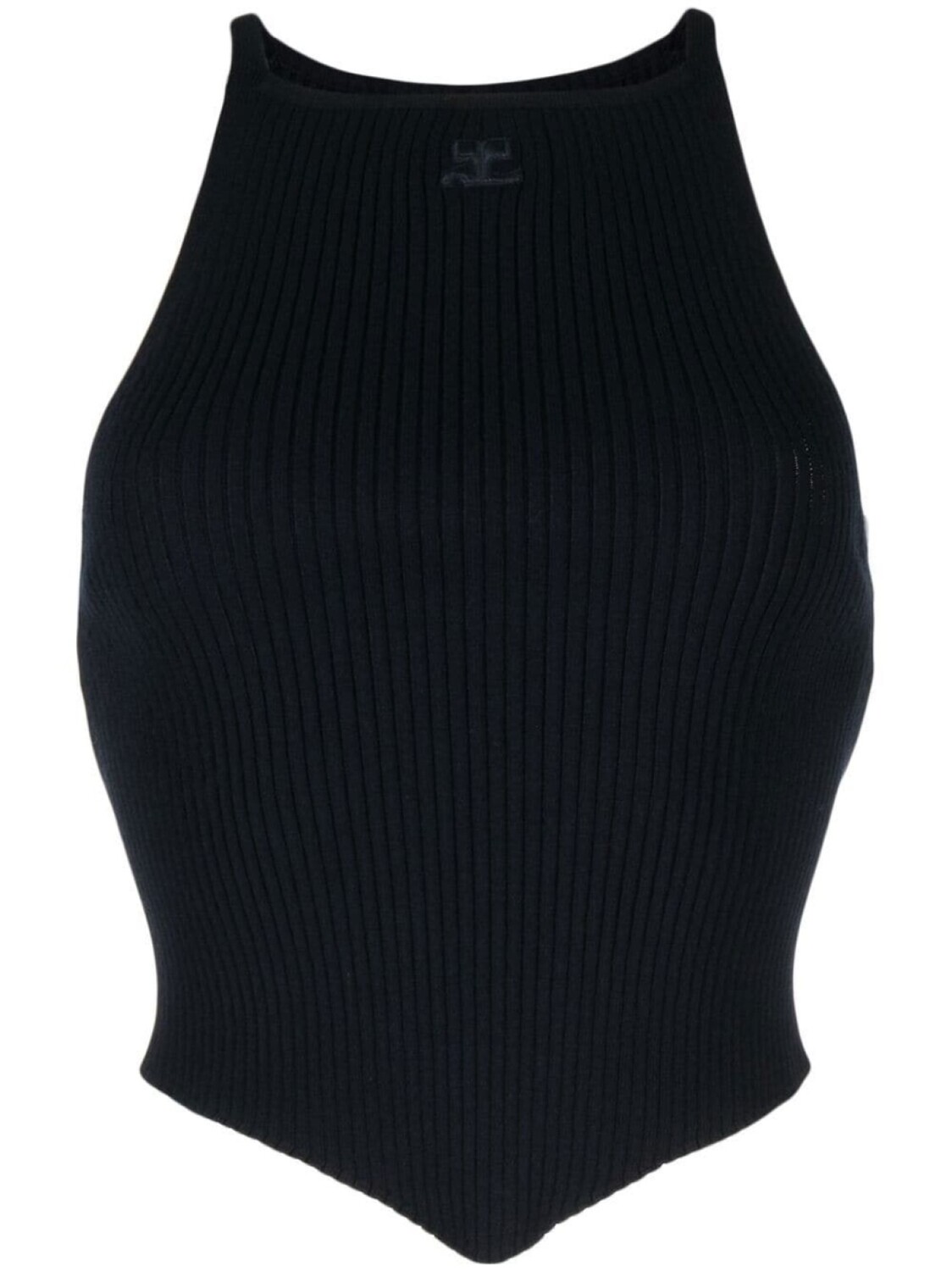 

Courrèges трикотажный топ без рукавов, синий
