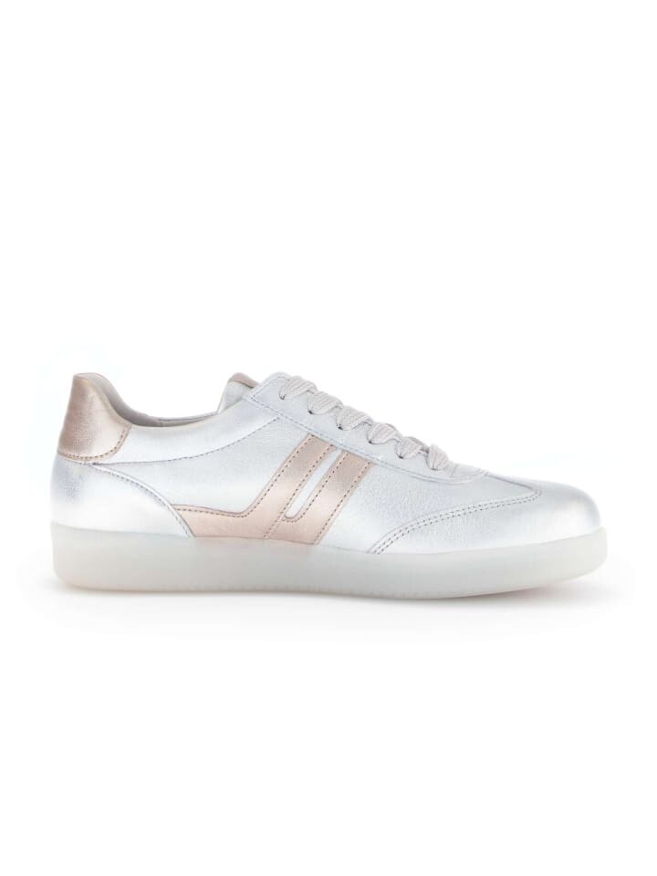 Кроссовки на шнуровке Gabor Fashion Sneaker low, серебряный — фото 3