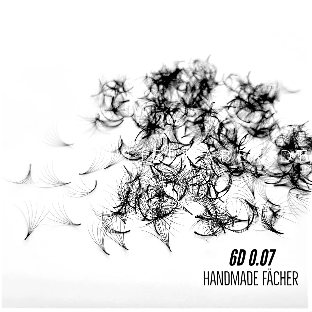 Накладные ресницы 6D 0.07 Handmade Eyelash Fans (C Curl, 10 мм) Wimpernliebhaber — фото 3