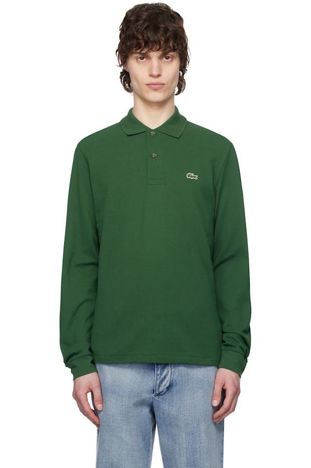 

Классическая длинная поло Lacoste, зеленый