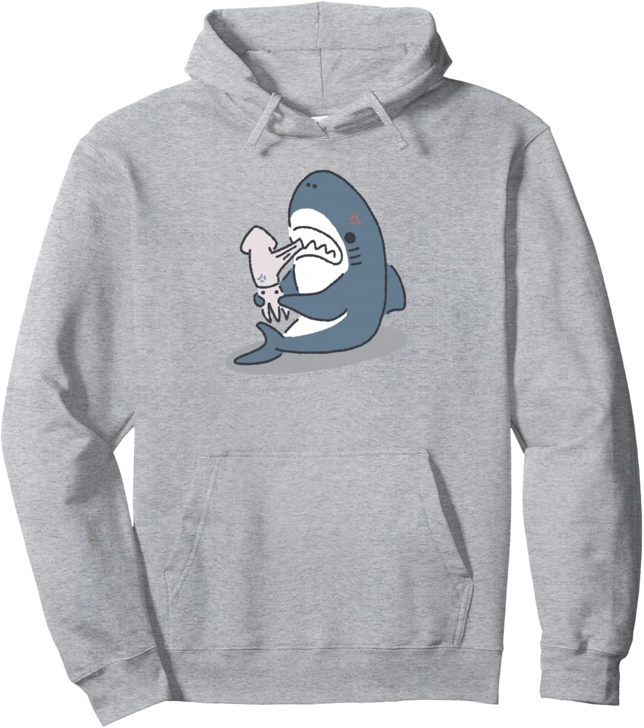 

Толстовка с изображением акулы, которая не может кусать кальмаров, серая Waritoomoi / Illustration Of A Relaxed Shark
