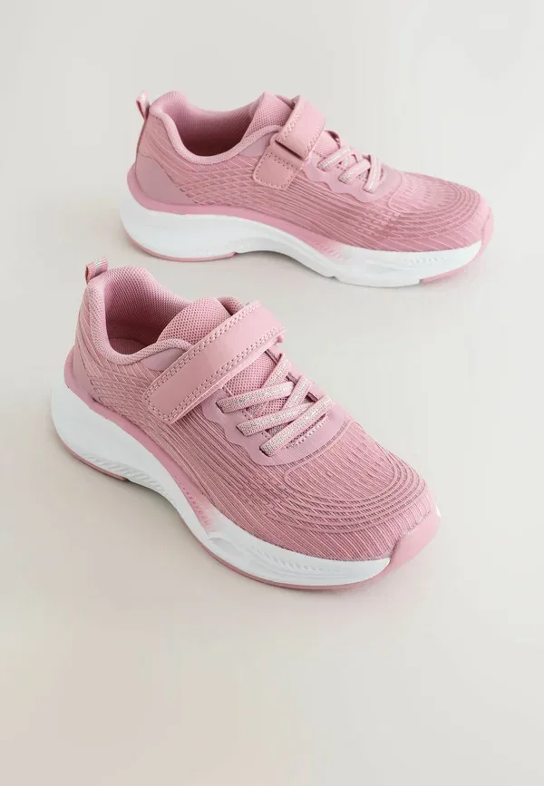 Кроссовки Next, Wide fit (g) fit elastic lace up trainers, розовый — фото 2