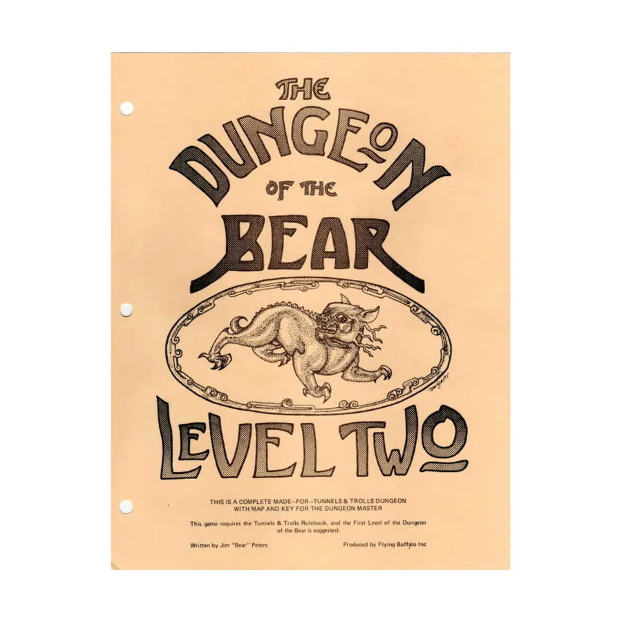 

Модуль Dungeon of the Bear #2, Tunnels & Trolls - Core Rules & Assorted (1975-2007)