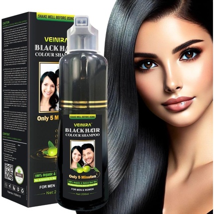 

Травяной шампунь-краска для волос Effortless Instant Dye для мужчин Veinira
