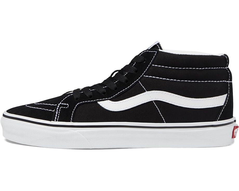 Кроссовки Vans SK8-Mid Reissue, цвет Black/True White — фото 4