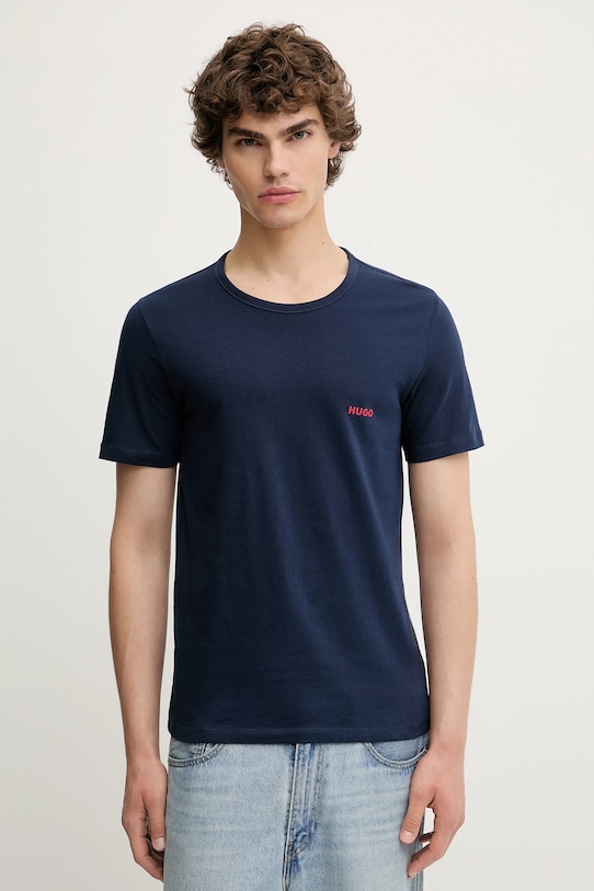 

Хлопковая футболка, набор из 3 штук, футболка rn triplet p HUGO, темно-синий