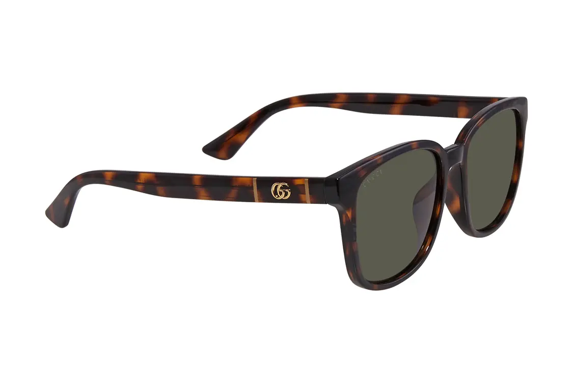 

GUCCI Пластиковые квадратные солнцезащитные очки мужские в черепаховом цвете, Tortoiseshell-Box/Dust Bag Random Shipment