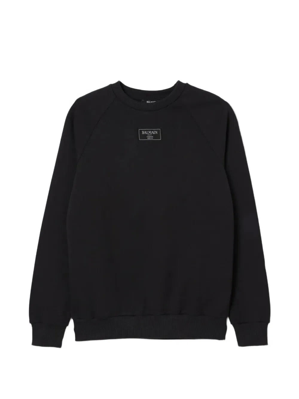 Хлопковая толстовка Balmain Kids, черный