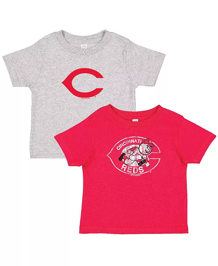 

Футболка для малышей Cincinnati Reds Cooperstown Collection, красная/серый хизер, комплект из 2 штук Soft As A Grape