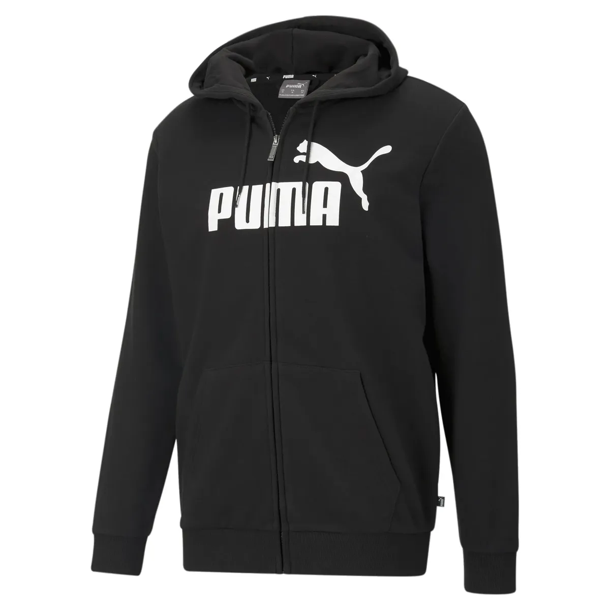 

Толстовка PUMA "Essentials Big Logo Hoodie на молнии мужская", черный