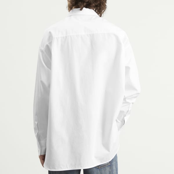Свободная рубашка с длинными рукавами Mm6 Maison Margiela, белый — фото 3