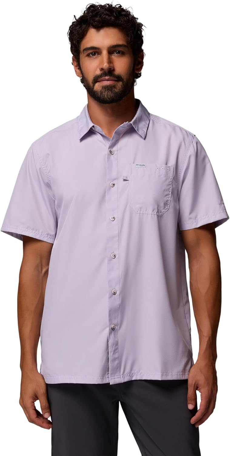 

Columbia мужская стандартная рубашка Slack Tide Camp, Lavender Pearl
