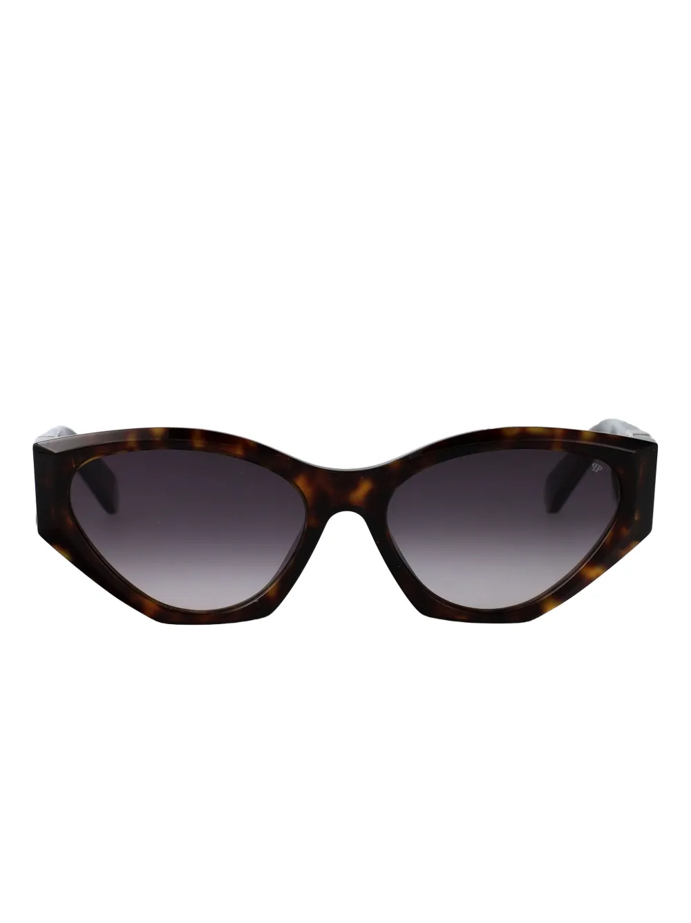 

Солнцезащитные очки в геометрической оправе Philipp Plein Eyewear, коричневый
