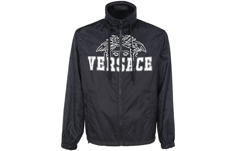 

Куртка с капюшоном и логотипом «Медуза» VERSACE, черный