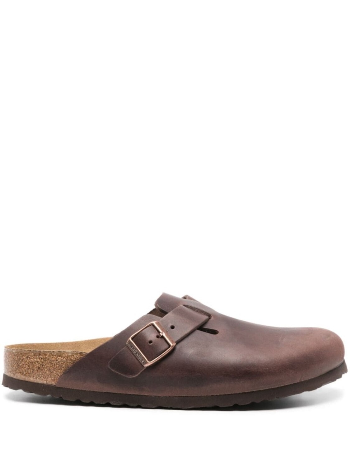 

Birkenstock бостонские кожаные тапочки, коричневый