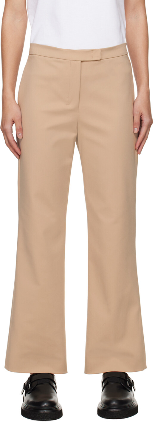 

Бежевые брюки конико Max Mara