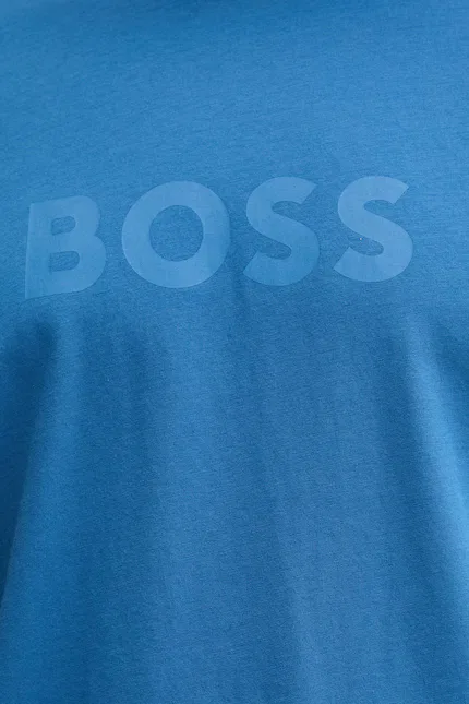 Футболка с принтом RN BOSS, синий — фото 4