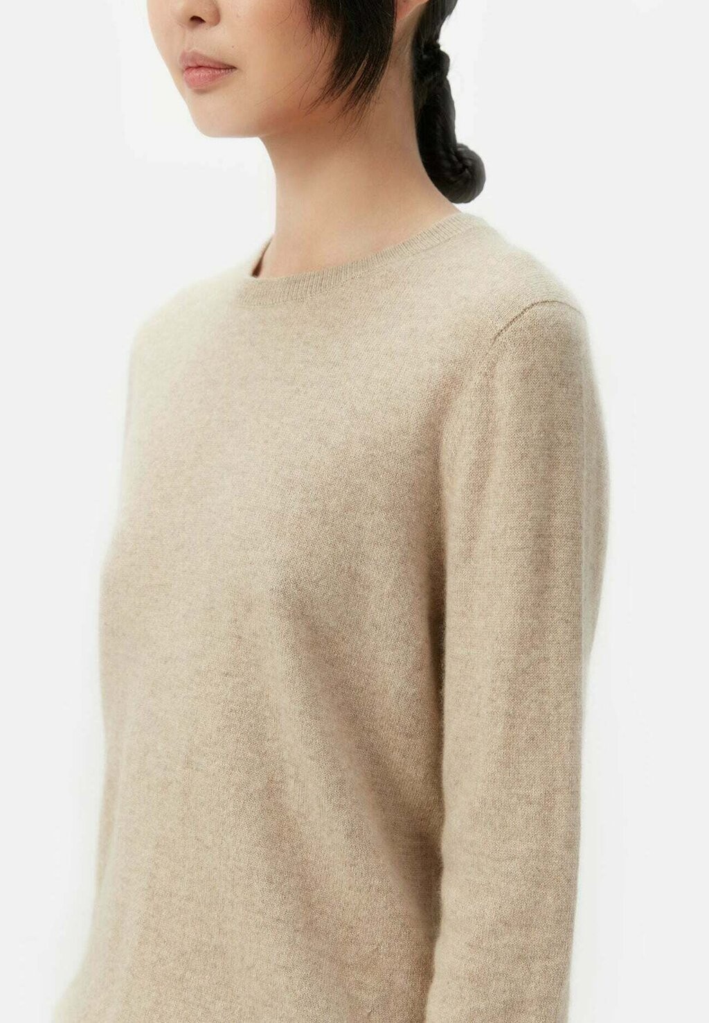 

Джемпер NATURFARBE BASIC R-AUSSCHNITT GOBI Cashmere, бежевый