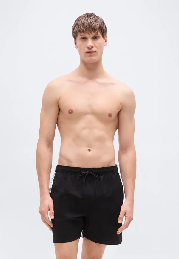 

Плавки с логотипом и лентой Calvin Klein Swimwear, Black, Черный, Плавки с логотипом и лентой Calvin Klein Swimwear, Black