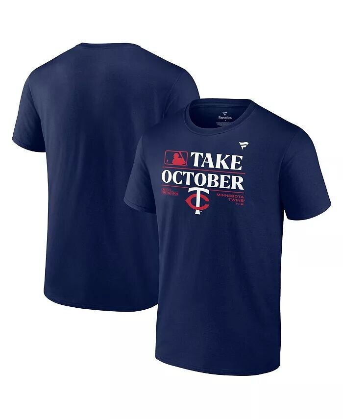 

Мужская темно-синяя футболка Minnesota Twins 2023 Postseason Locker Room Fanatics