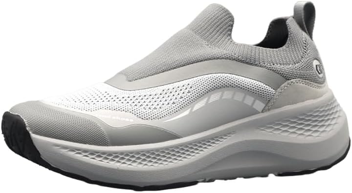 

Мужские спортивные кроссовки - надежная шнуровка и удобная толстая подошва для повседневной носки Hoalox, серый