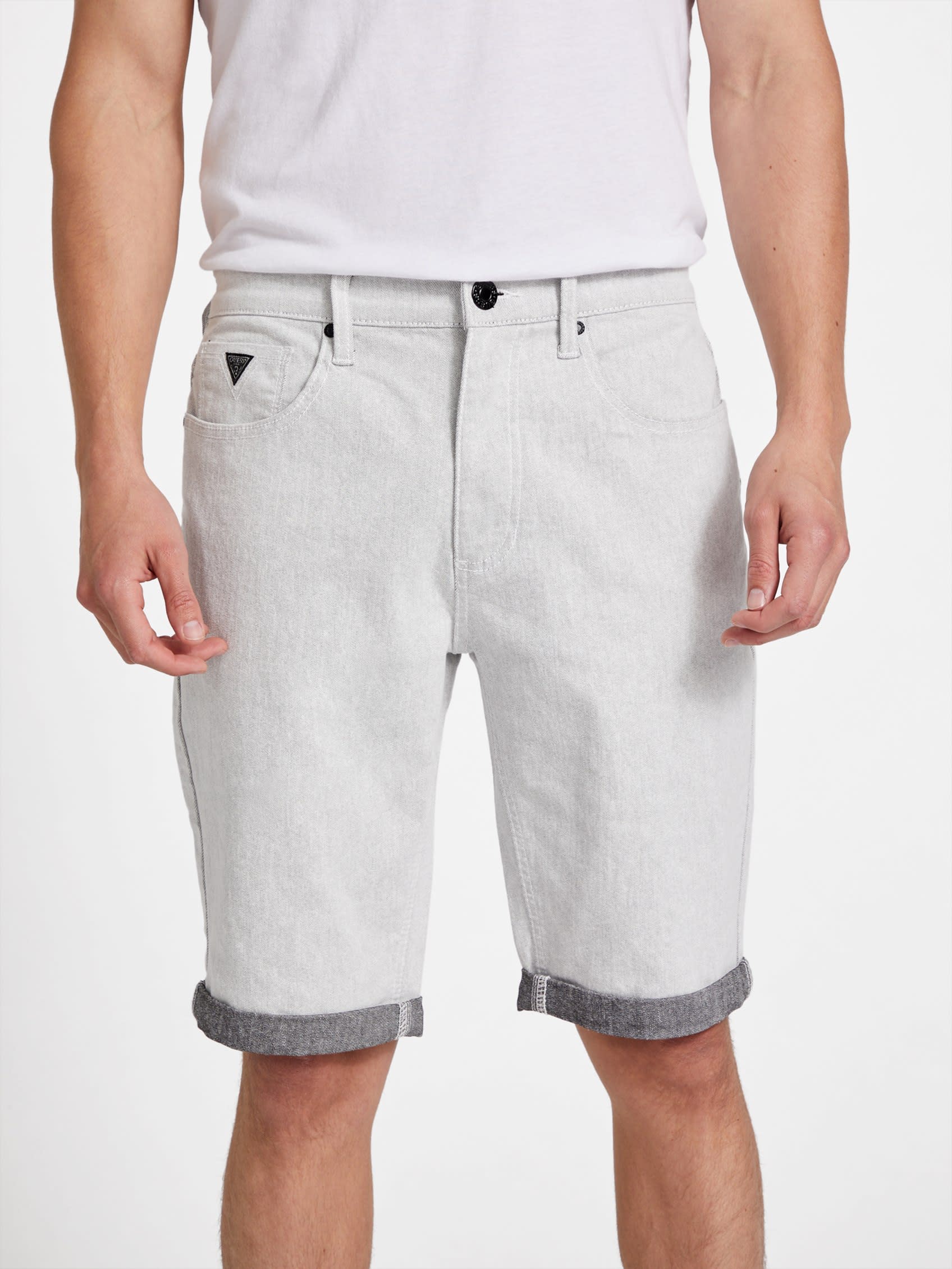 

Джинсовые шорты Trent Rolled Guess Factory, цвет white wash destory