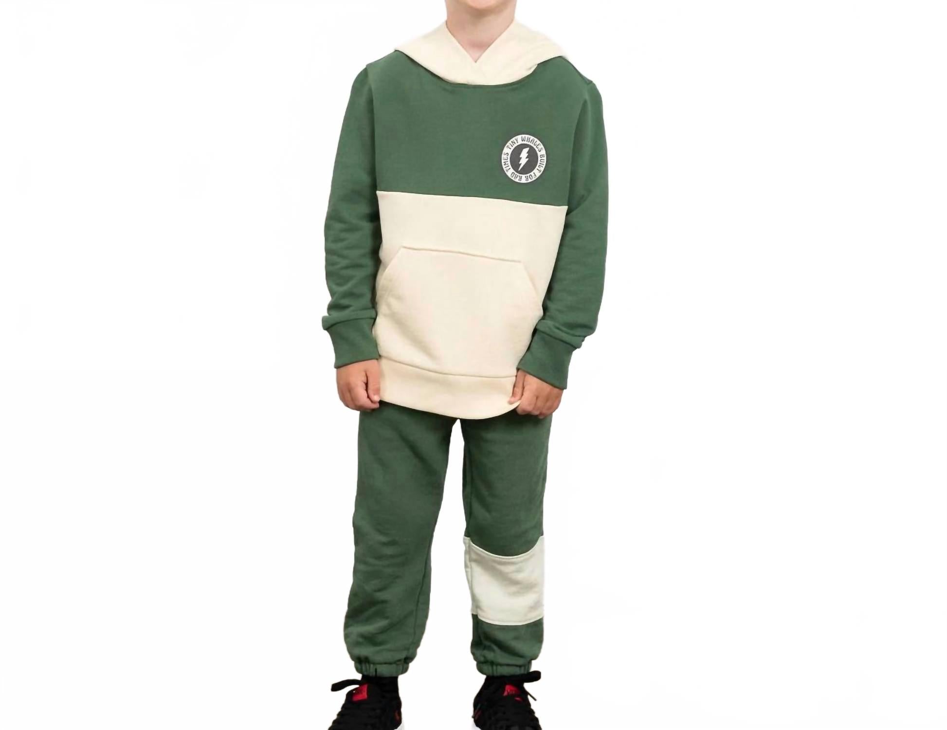 

TINY WHALES Детские спортивные штаны Trailblazer Pull-On, цвет лесной/каменный