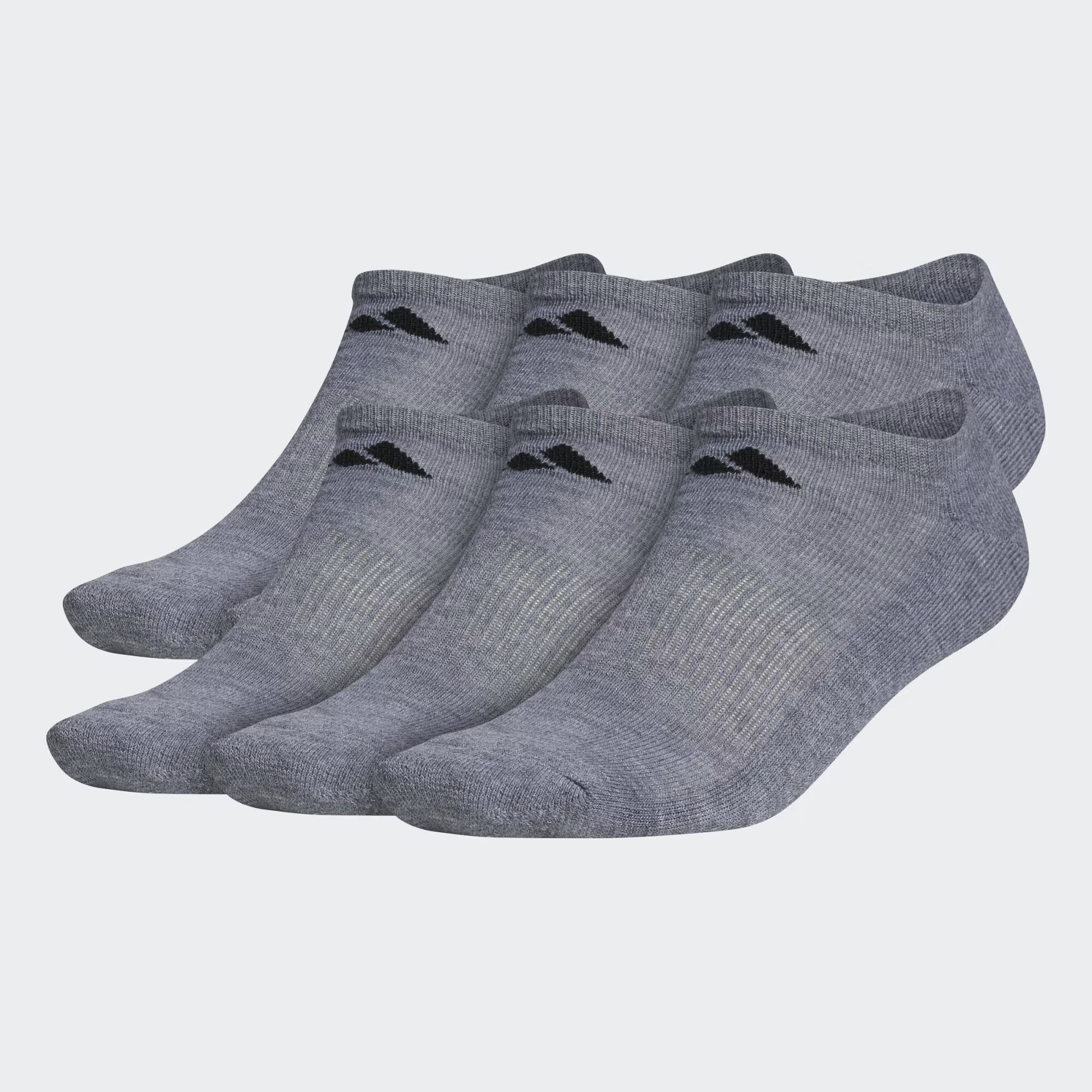 

Спортивные мягкие носки для неявок, 6 пар Adidas, Medium Grey Heather