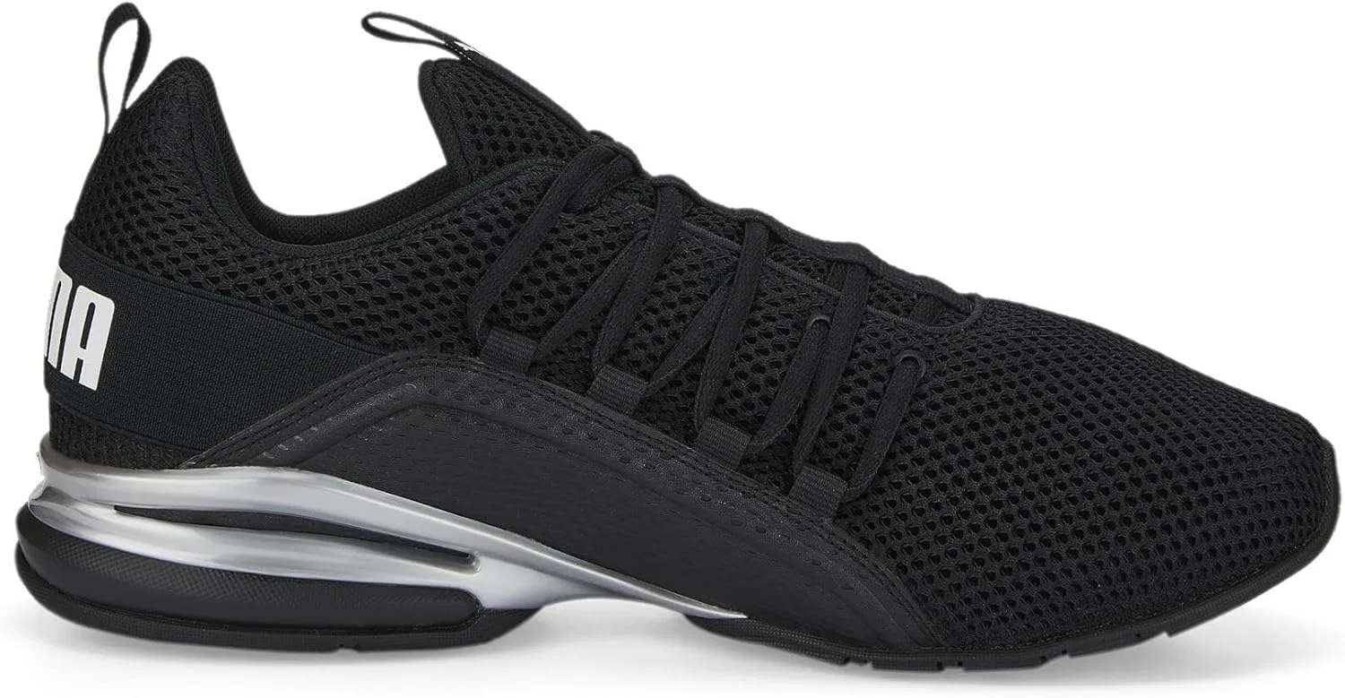 Мужские беговые кроссовки Puma Axelion Rip, Black Puma Black Puma Black Puma White — фото 4