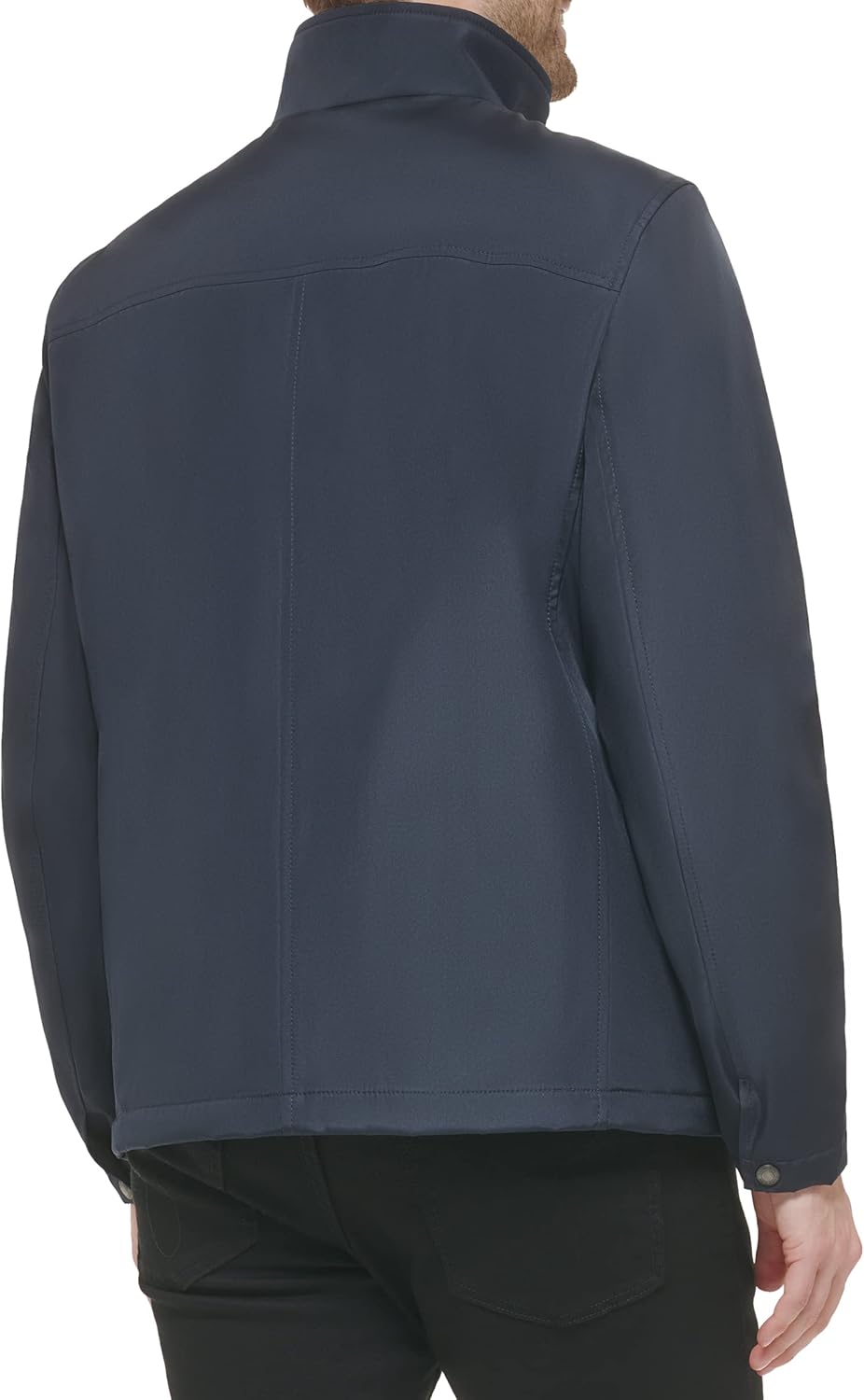 Мужская куртка Calvin Klein с воротником-стойкой из полиэстера, Stand Collar True Navy — фото 4