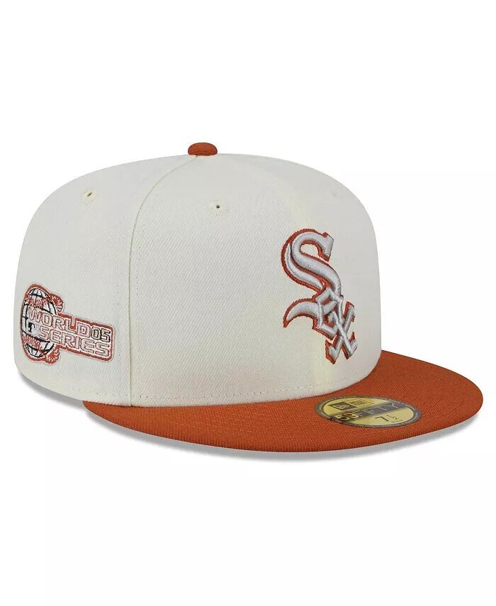 

Мужская кремовая, оранжевая приталенная шляпа Chicago White Sox 59FIFTY New Era, белый