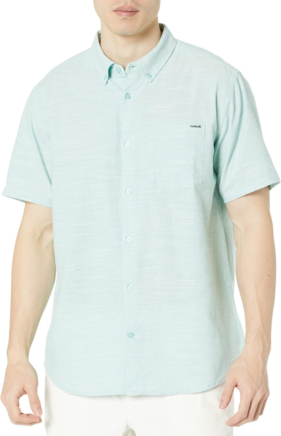 

Рубашка Hurley One & Only Stretch Short Sleeve Woven, цвет Tropical Mist