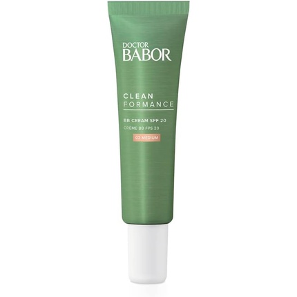 

DOCTOR BABOR CLEANFORMANCE BB Cream SPF 20 Тональный крем с защитой от солнца Среднее покрытие Веганская формула 30 мл 02 Средний