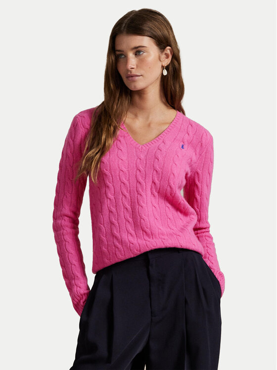 

Свитер slim fit 211971866008 Polo Ralph Lauren, розовый